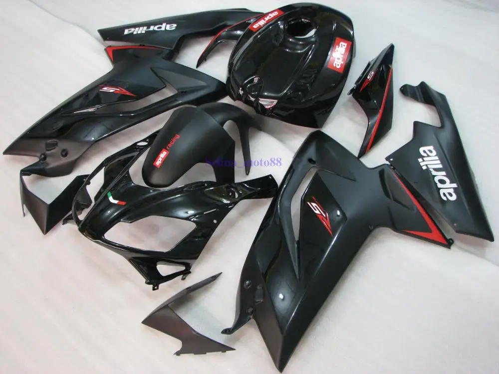 Матовый и блестящий черный набор обтекателей для Aprilia RS125 RS4 125 2006 2007 2008 2009 2010 2011 RS