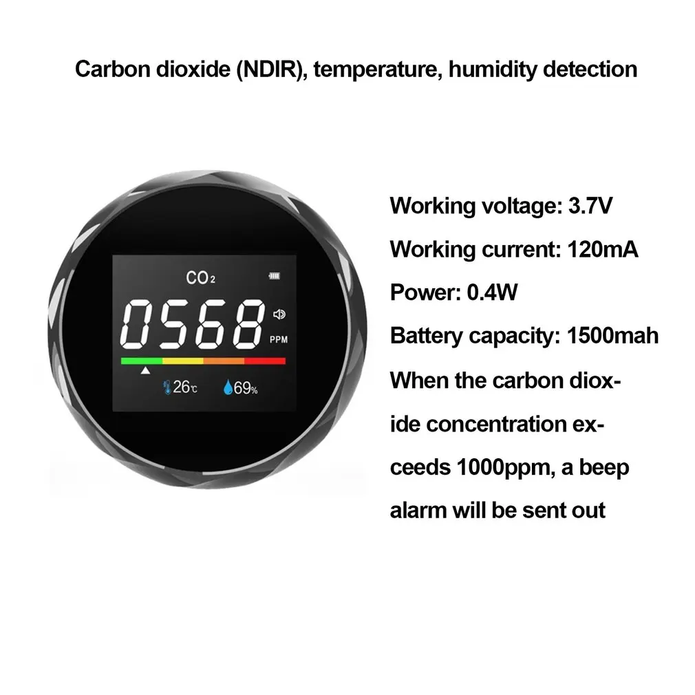 Детектор газа встроенный инфракрасный датчик детектор углекислого генератор