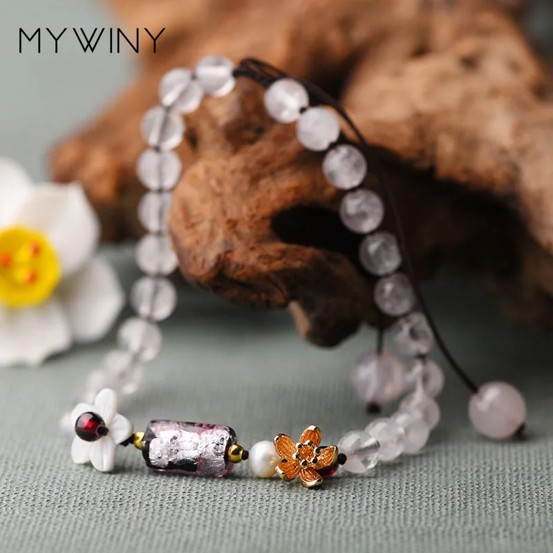 Женский винтажный ножной браслет с разноцветной глазурью этнический цветочный