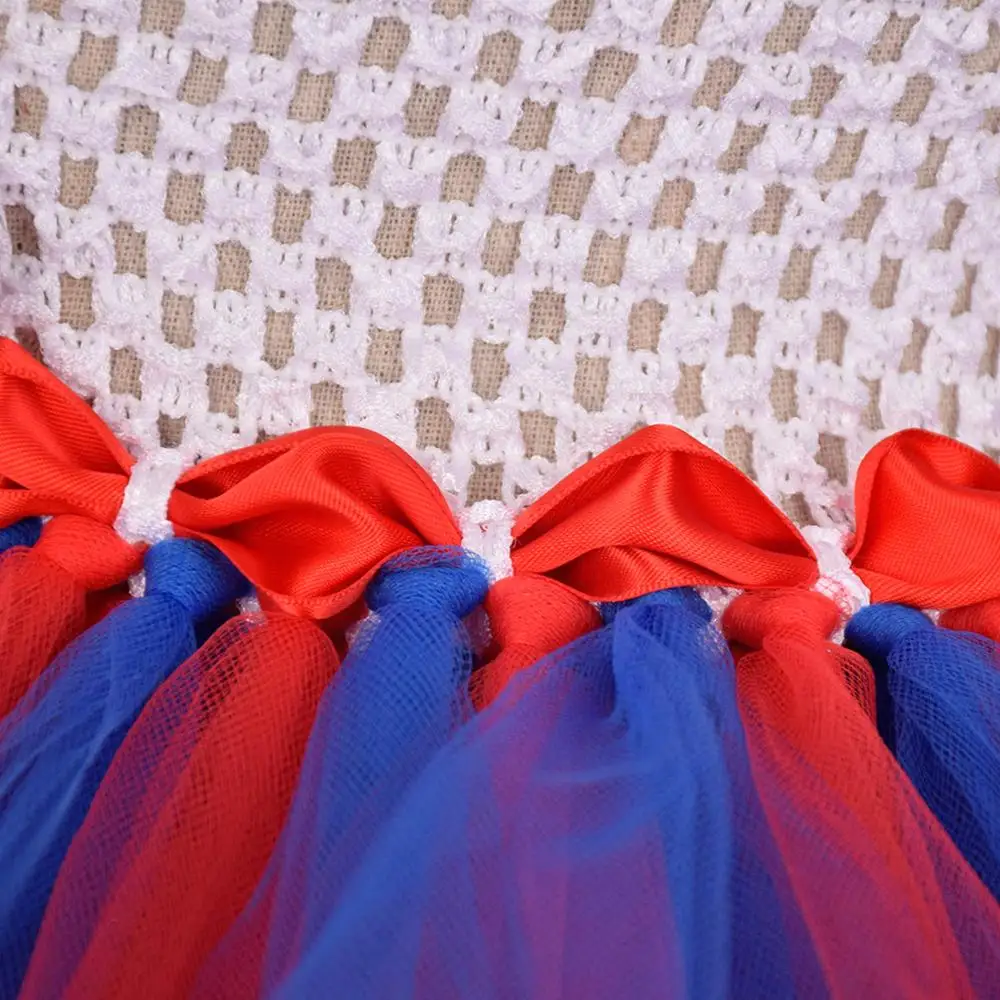 Одежда для девочек платье-пачка красный королевский синий пушистый день