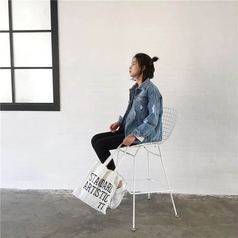 

2021 Women Basic Coat Denim Jacket Autumn Winter Plus Size Bomber For Casual Streetwear Jean Coats