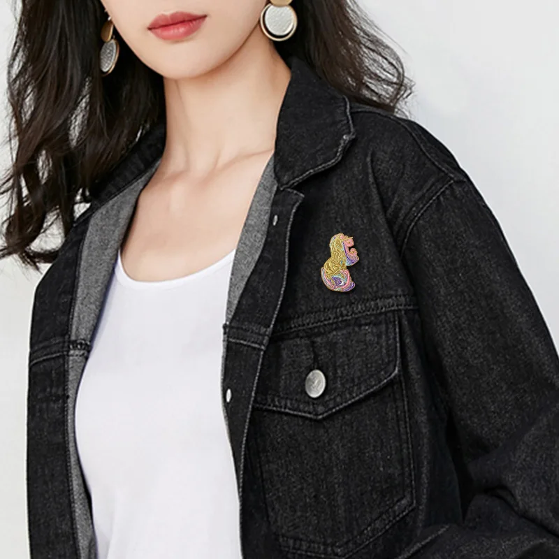 Twilight Pegasus Greek Mythology Brooch Kingdom Heart Badge Pins Winged Horse Spirit Animal Jewerly | Украшения и аксессуары