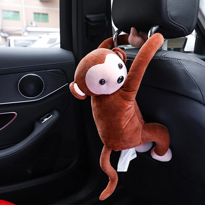 Автомобильный висящий платок чехол плюшевая коробка для салфеток Держатель