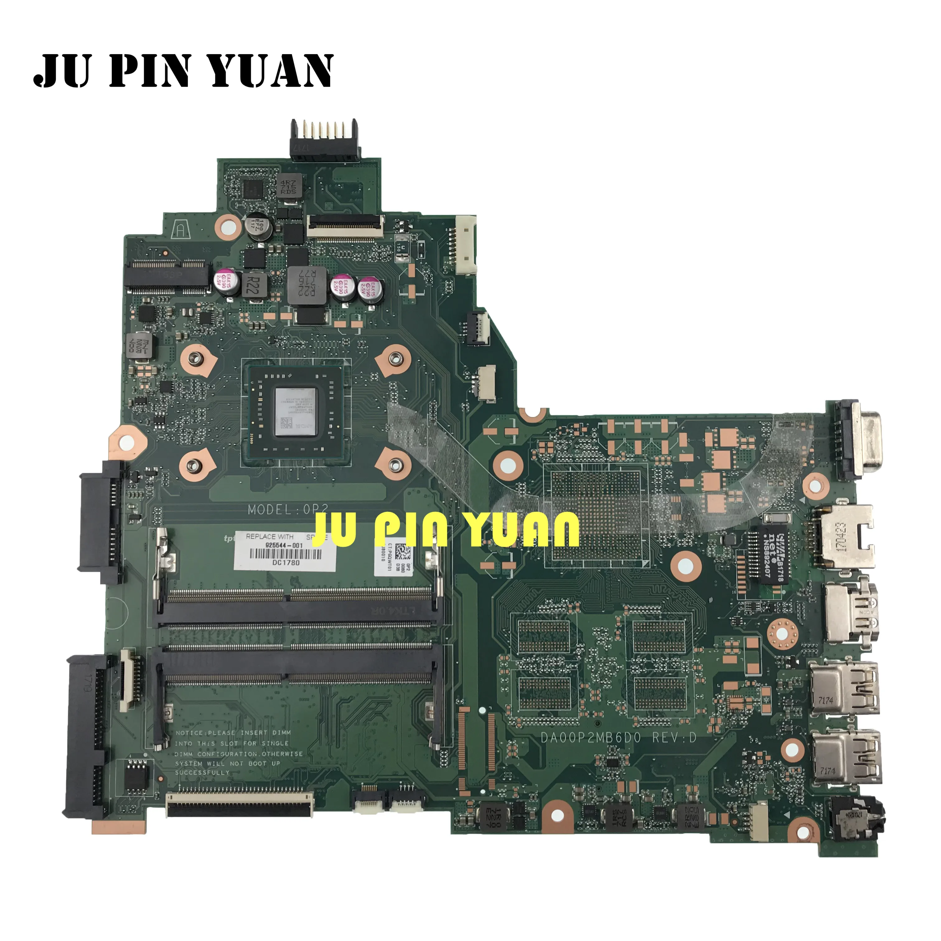 Verkaufen DA00P2MB6D0 925544-601 925544-001 Für HP 240 G6 14-BW 14Z-BW Laptop Motherboard 100% Vollständig Getestet