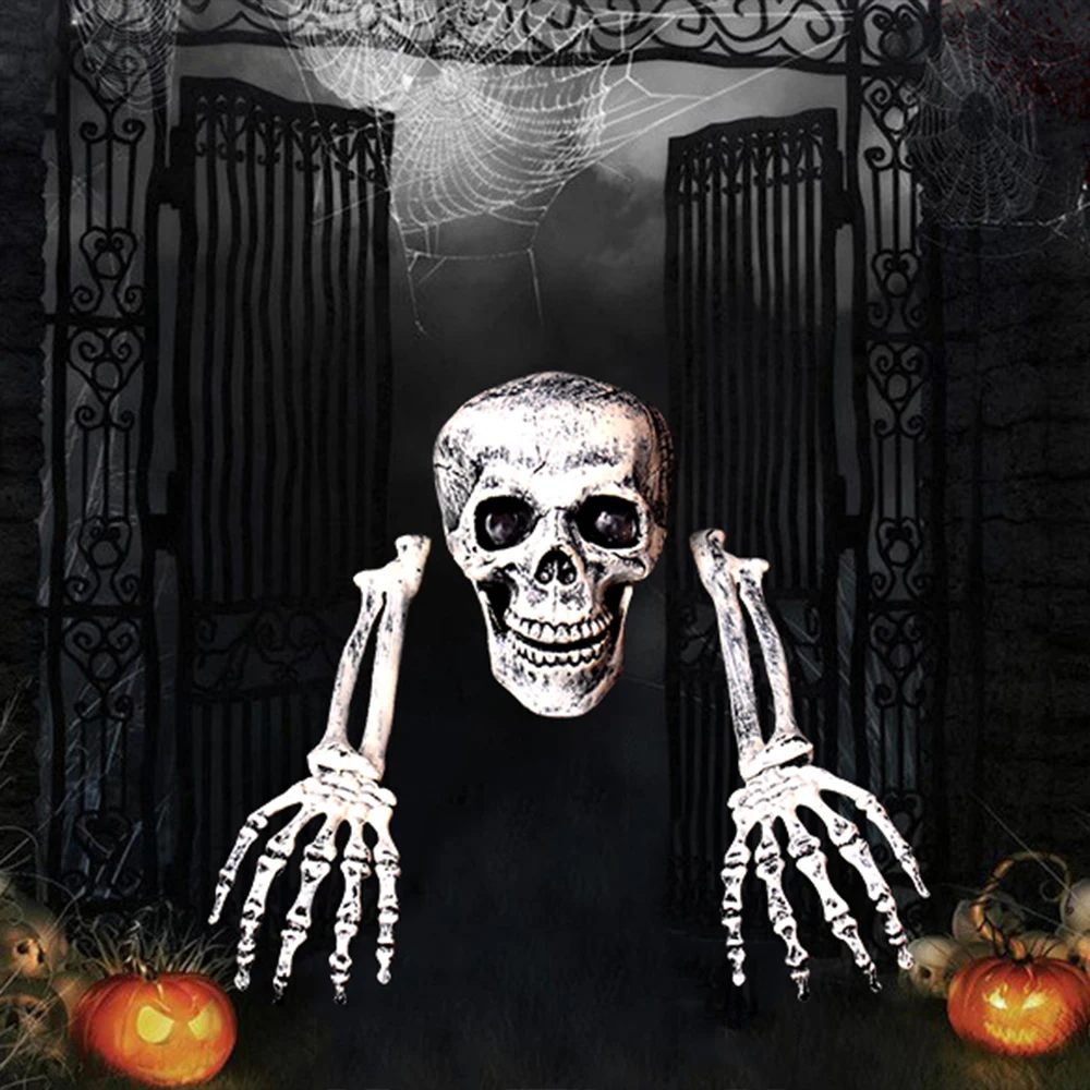 Поддельный скелет Хэллоуин реквизит для фокусов пластиковые реалистичные кости