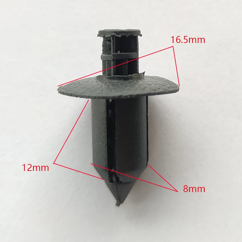 

20pcs Car Door Panel Fastener Clip 8mm Hole Black Plastic Fender Bumper Retainer Rivet Universal Car Accessories For Toyota BMW