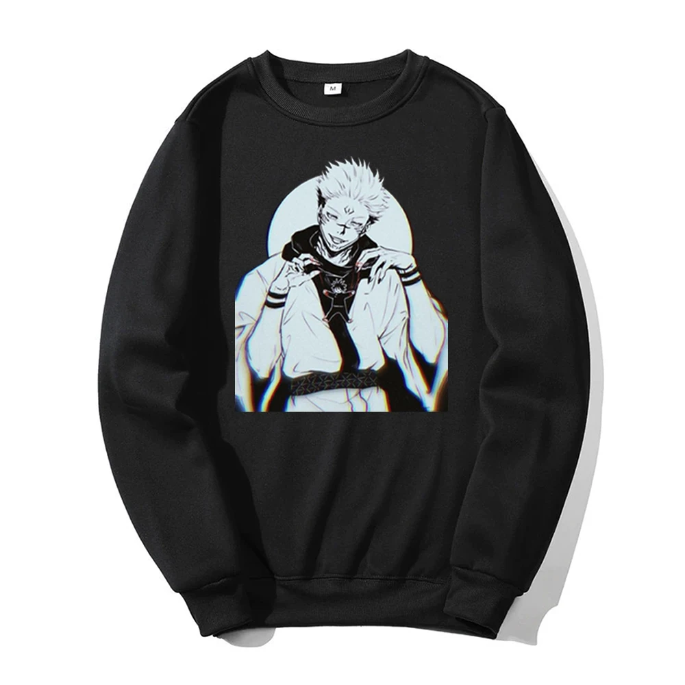 

Японское аниме 2021, зимний мужской простой свитшот для фитнеса, худи, простая Мужская теплая уличная одежда