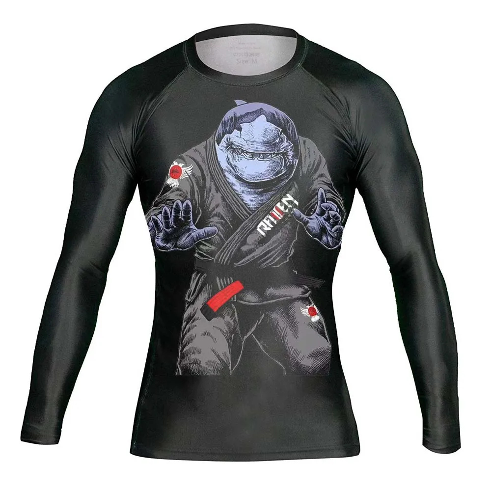 Men animal Muscle Undershirt Breathable Long Sleeve Fight Wear | Cycling Jerseys