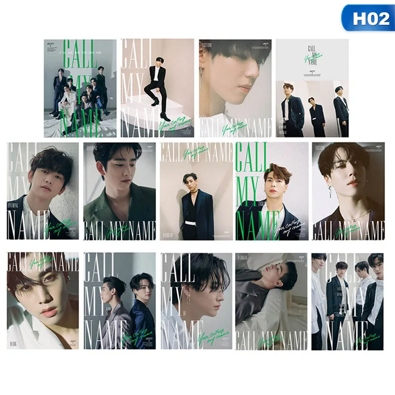 14 шт./компл. GOT7 альбом Call My» с возможностью нанесения собственной фотографии логотипа карты Бумага должностным LOMO Фотокарта - Цвет: H02