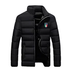 Новинка 2021, мужская куртка национальной сборной Италии, мягкая куртка на молнии, осенне-зимняя пуховая спортивная куртка, Повседневная модная мужская верхняя одежда