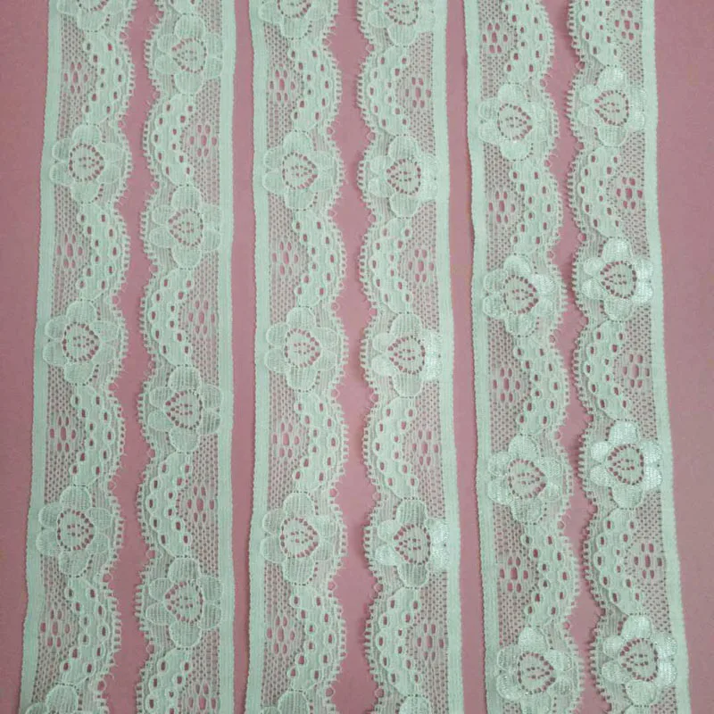 25 мм 5 ярдов кружевные ленты с отделкой свадебное украшение ручной работы вышитое