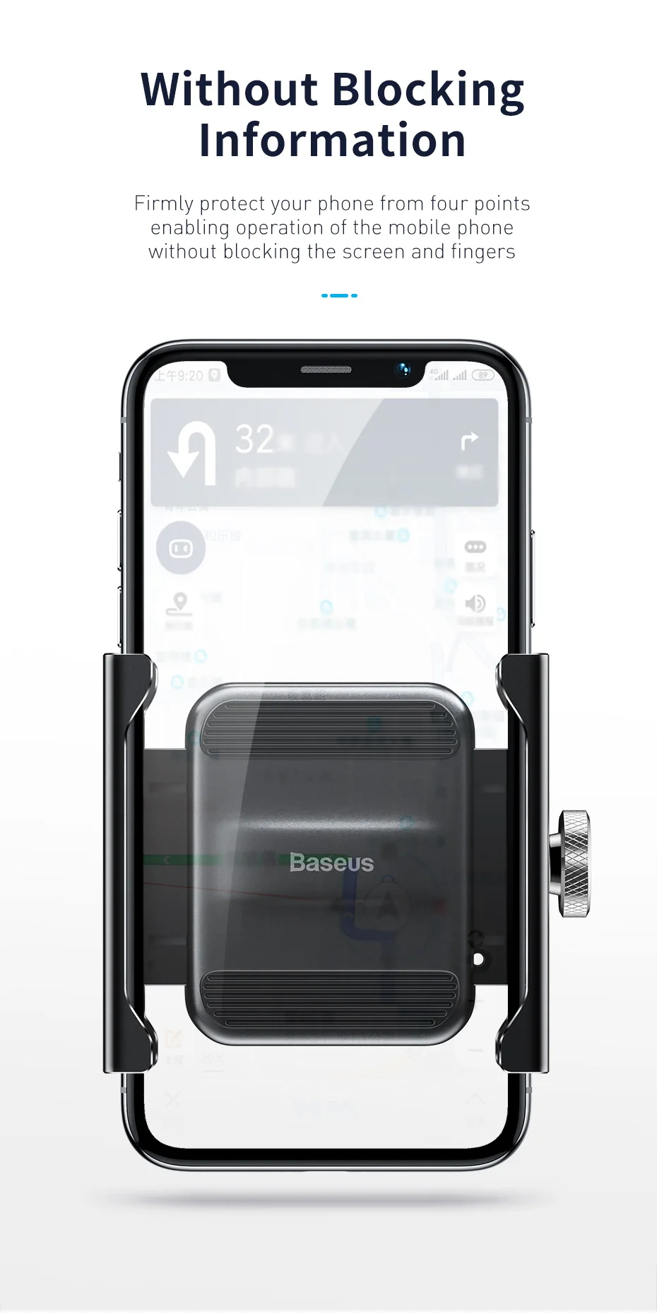 Держатель для телефона Baseus, для мотоцикла, велосипеда, для iPhone 11, Xiaomi, универсальный, для велосипеда, для мобильного телефона, подставка на руль, зажим, крепление для мотоцикла
