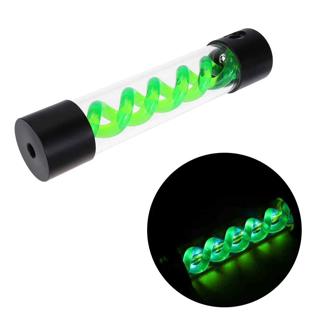 

Прозрачный цилиндрический резервуар для водяного охлаждения 255 мм/10 дюймов, резьба для ПК, система жидкого охлаждения компьютера