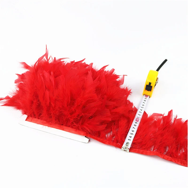 Продажа 2 метра пушистые Красивые турецкие перьевые s ленты бахрома 4 6 дюймов