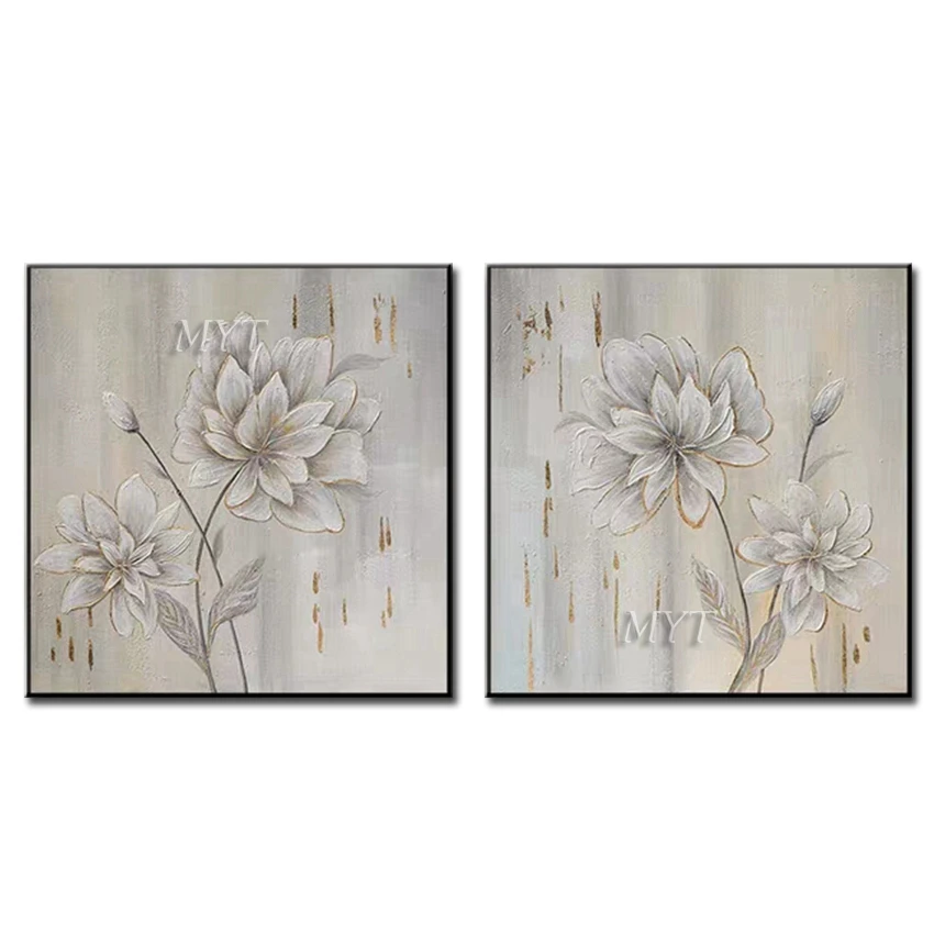 

Two Panel Combination Oil Painting Modern Popular 100% Handpainted Home Decoration High Quality On Canvas Wall Art Frameles
