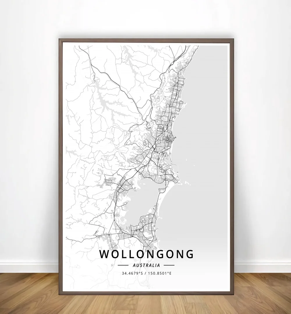 Hervey Bay Виндхук Виннипег влоклавец Wodonga Wollongong Wolverhampton Современная Карта города