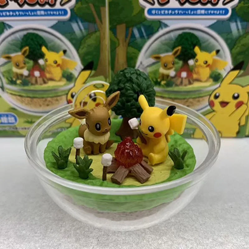 Экшн фигурки Takara Tomy 6 шт./компл. мяч с Пикачу Eevee Magikarp Mewtwo Caterpie Аниме Покемон