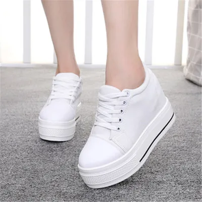 2019 г. осенняя женская обувь на толстой подошве увеличивающая рост женские