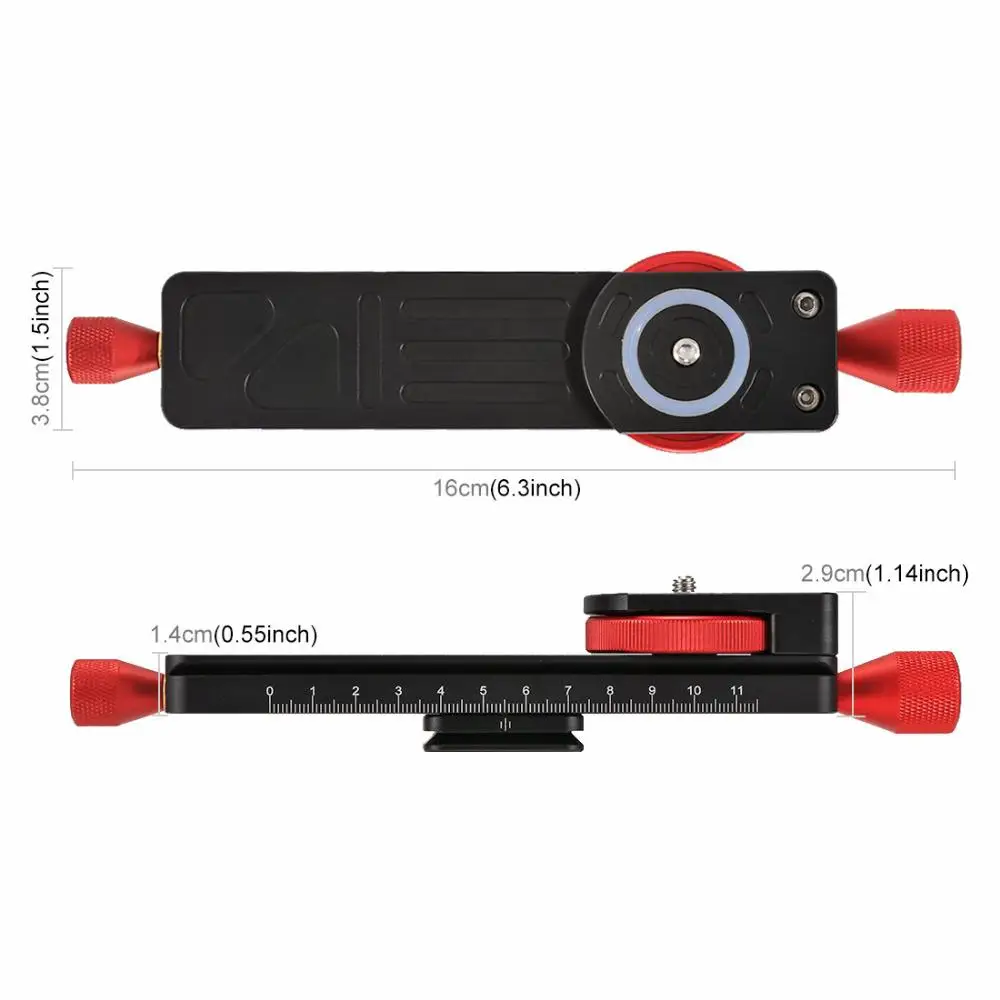 Фокусировочный рельсовый ползунок для съемки крупным планом головка штатива