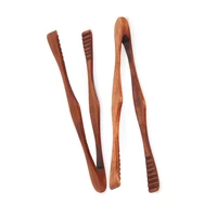 wooden food tongs sugar ice tea tong clip for cooking baking barbecue accessories