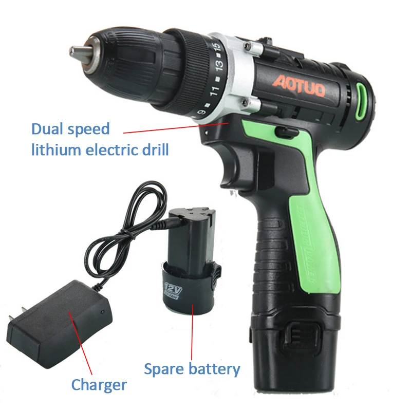 

12 В отвертка электрическая ручная дрель аккумуляторная электрическая перфораторная дрель электрическая отвертка бытовой электрический и...