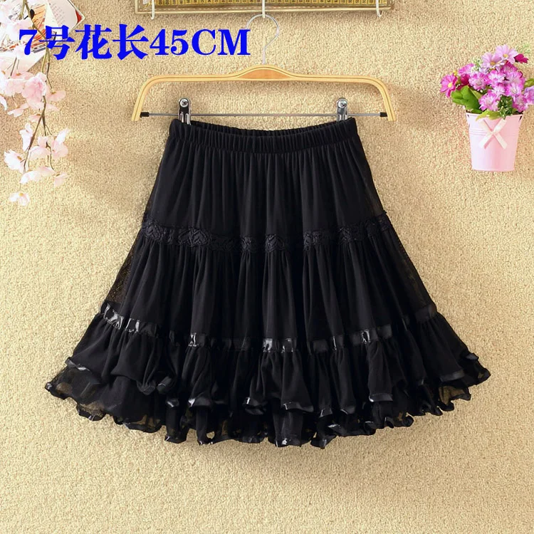women's camisoles full slips dress with shoulder straps long under dress solid underskirt inner petticoat height - Цвет: color6