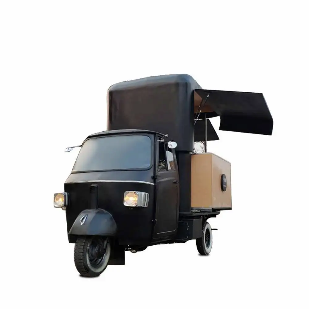 

3 wheeler Piaggio Ape эспрессо грузовик, пищевой грузовик piaveao Ape для продажи кофейный прицеп тележка с логотипом Straberry
