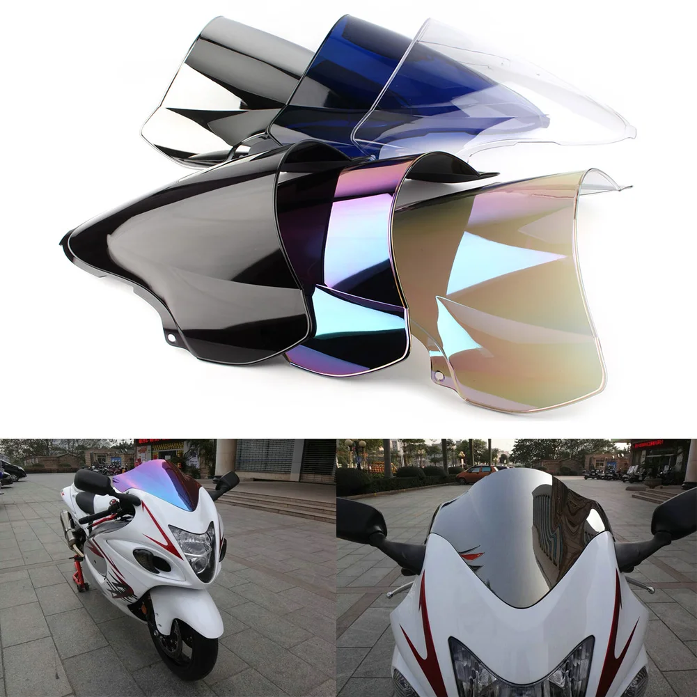 Ветровой экран с двойными пузырьками для мотоциклов ветрозащитные дефлекторы