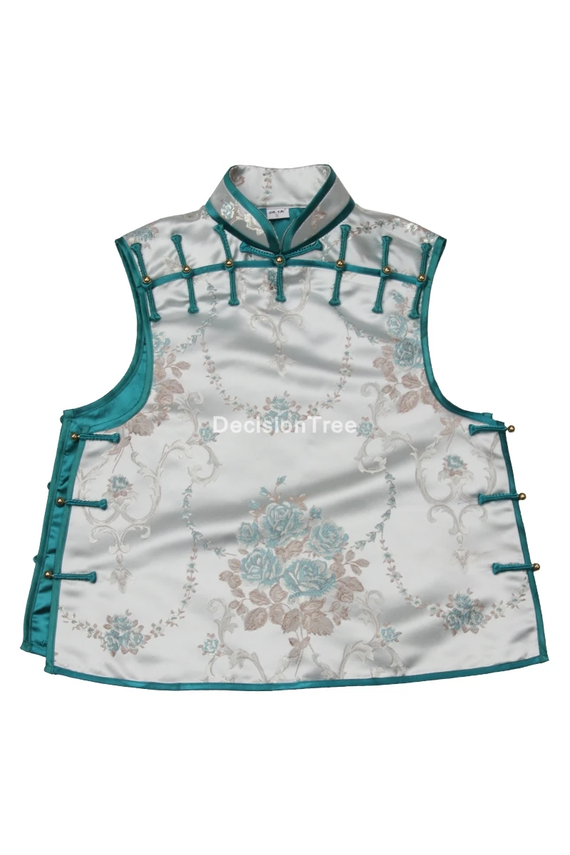2021 вышивка qipao Традиционный китайский жилет для женщин Восточный ханьфу женский