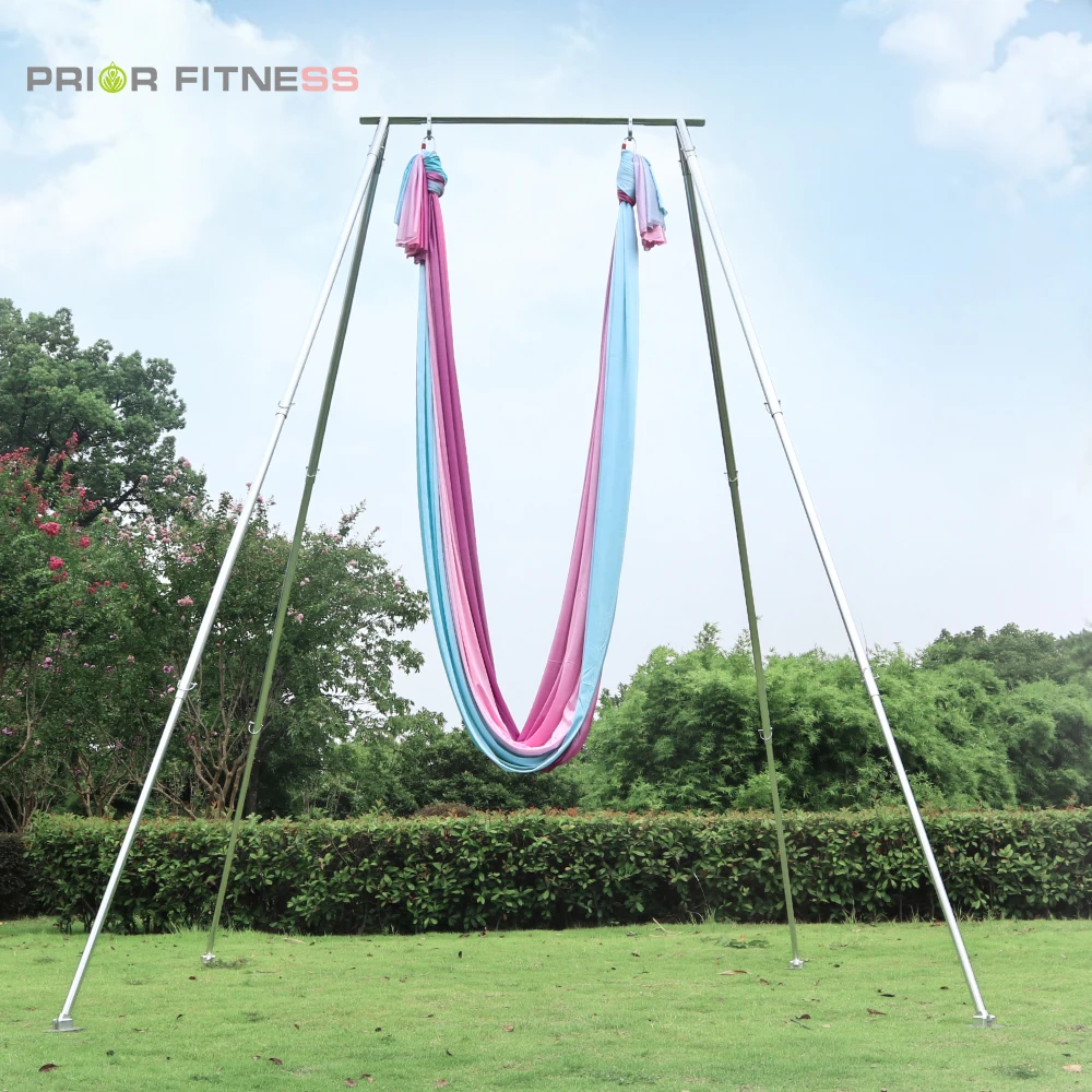 Гамак для йоги pred Fitness Ombre шелковистый нейлоновый гамак с градиентом цвета длиной
