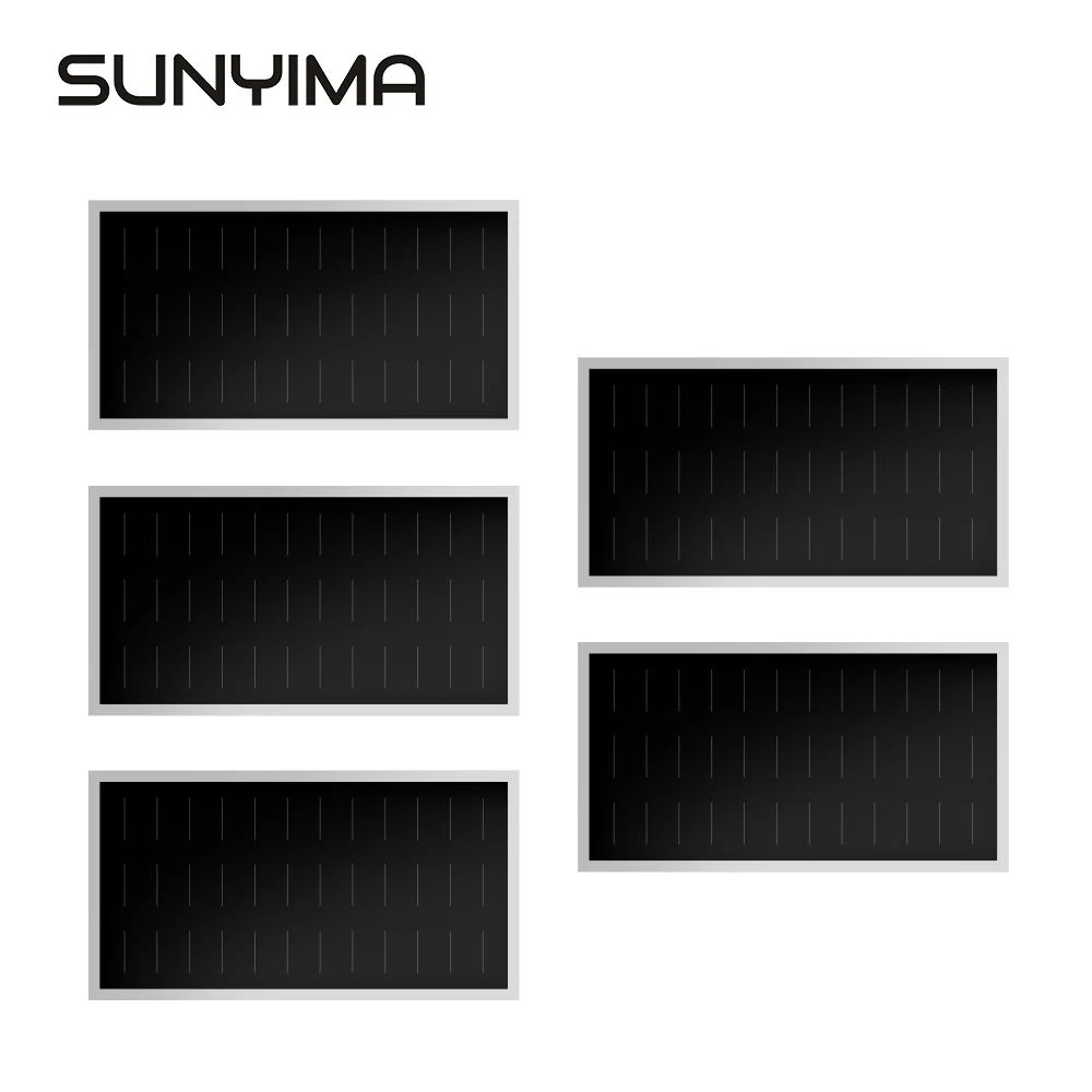 SUNYIMA 5 шт. 6 в Вт монокристаллическая Гибкая панель солнечных батарей для