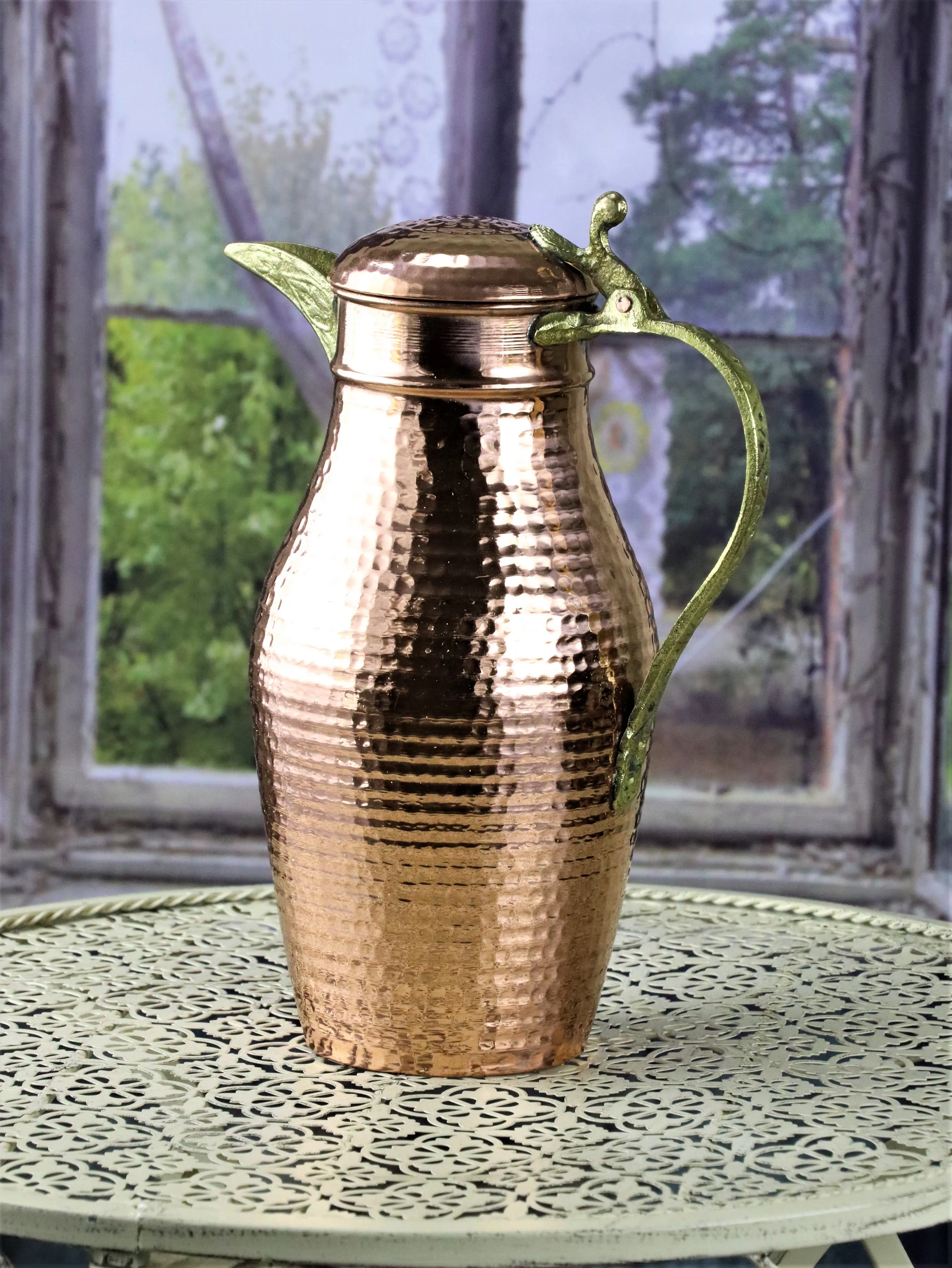 Сонаймедный кувшин из чистой меди ручной работы 1 6 л для воды здоровья|Кувшины| |