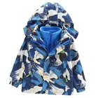 Куртки для маленьких мальчиков коллекция 2022 года, модные зимние детские куртки для мальчиков, пальто теплая ветрозащитная верхняя одежда для детей возрастом от For1-8 лет