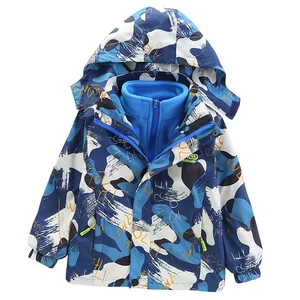 Куртки для маленьких мальчиков коллекция 2022 года, модные зимние детские куртки для мальчиков, пальто теплая ветрозащитная верхняя одежда для детей возрастом от For1-8 лет