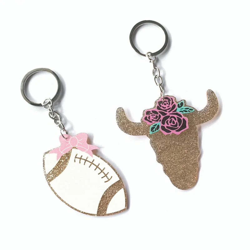 Новое поступление Блестящий Золотой Череп Быка с цветами и бантом белый футбол