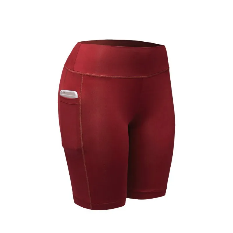 

Shorts Women With Pocket Quick Dry Shorts Skins Body Compression Under Casual Ladies Tight S-2XL