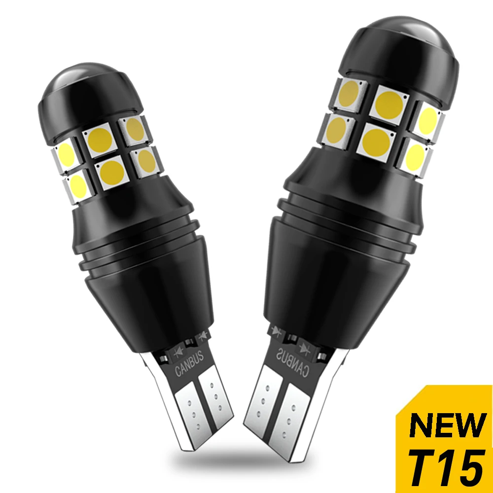 2x W16W CANBUS безошибочные T15 912 921 светодиодный ные лампы белого цвета для