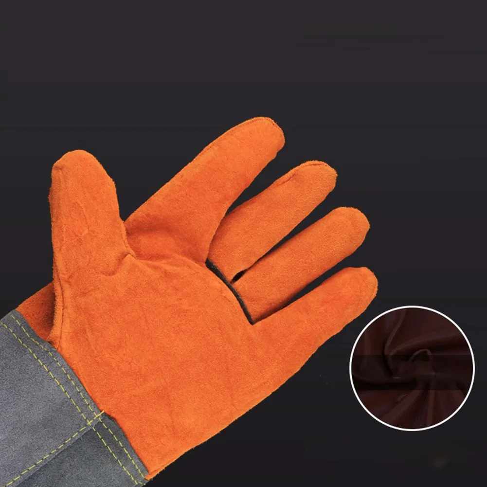 

Premium Welders Welding Gloves Gauntlets -Reinforced-Lined Stitched Beekeeping Gloves Welding Protection Accessories