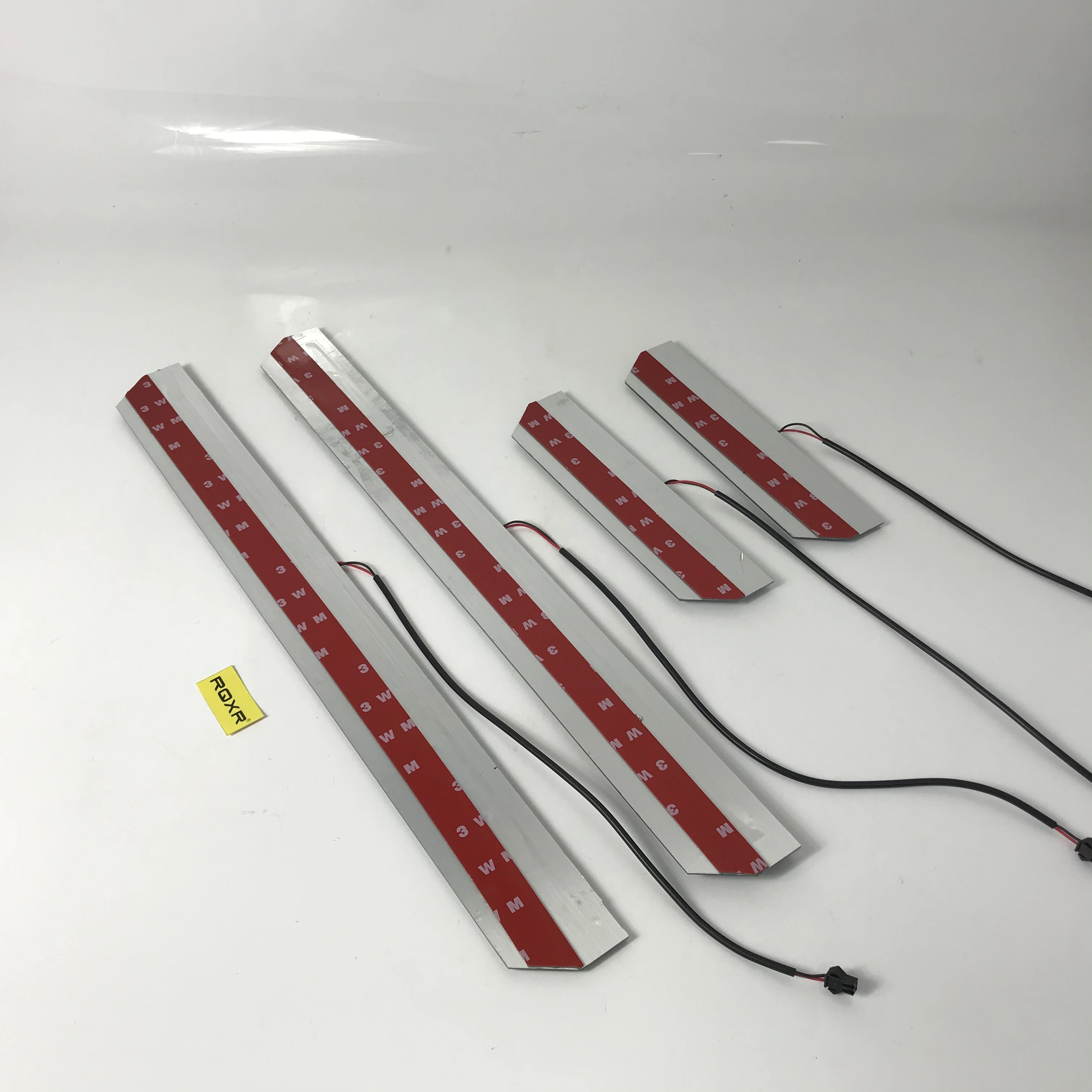 

RQXR led moving door scuff for ford fiesta st dynamic door sill plate flat lining overlay flow/fixed light