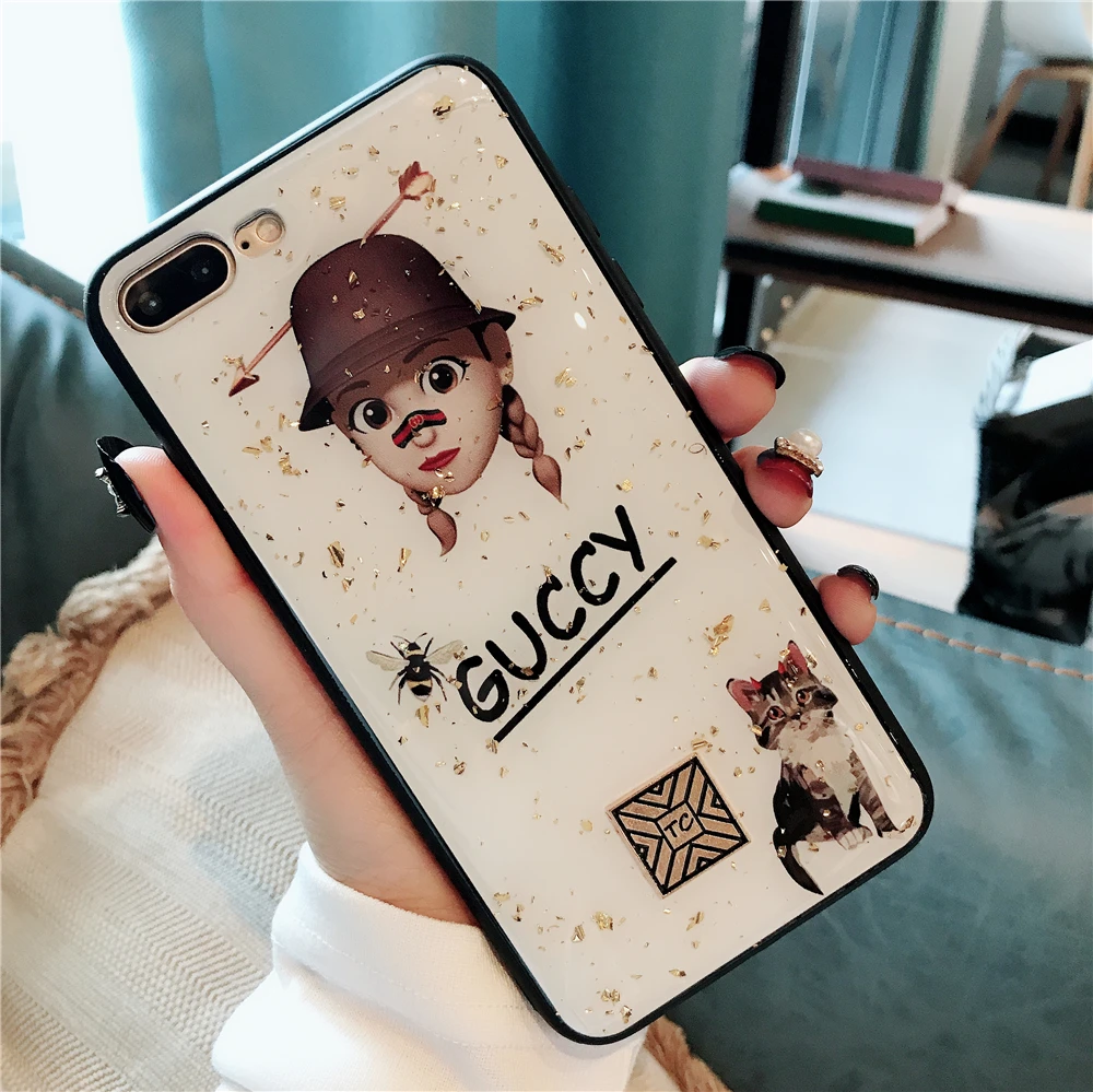 Роскошный блестящий чехол для телефона iPhone 7/8/6/6s Plus защитный X/XR/XS Max мягкий