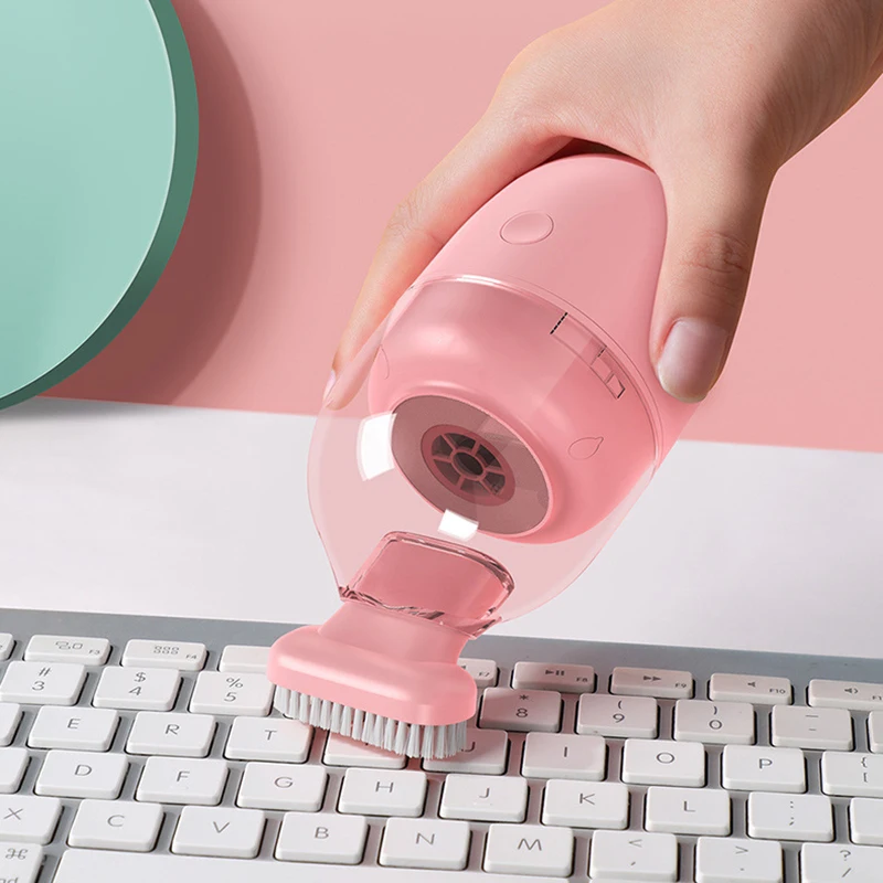 

Desktop Small Brush Vacuum Cleaning Wireless Capsule Shape Vacuum Cleaner 1000pa Suction Mini Portable Table Cleaner Gift Kid