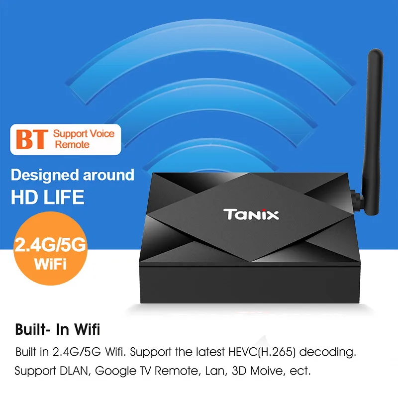 ТВ приставка Tanix Tx6s Android 10 4 + 64 ГБ Allwinner H616 8k 2 ГГц|ТВ-приставки и медиаплееры| |