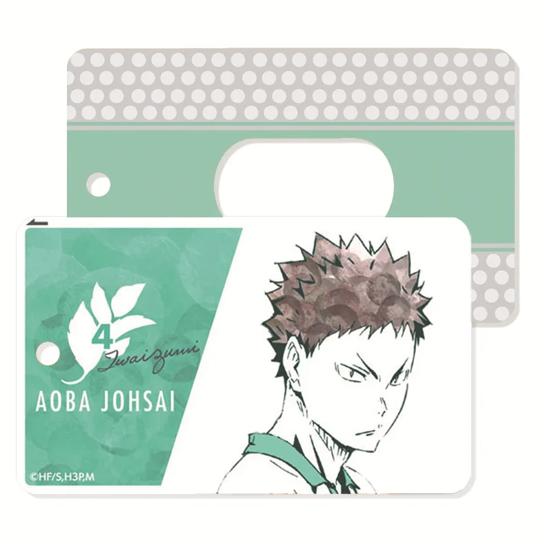 

NEW Anime Figure Bus Cards Haikyuu Ferrule Key Buckle Student Card Bus Card Subway Card Haikyuu Keychains Cards Figures