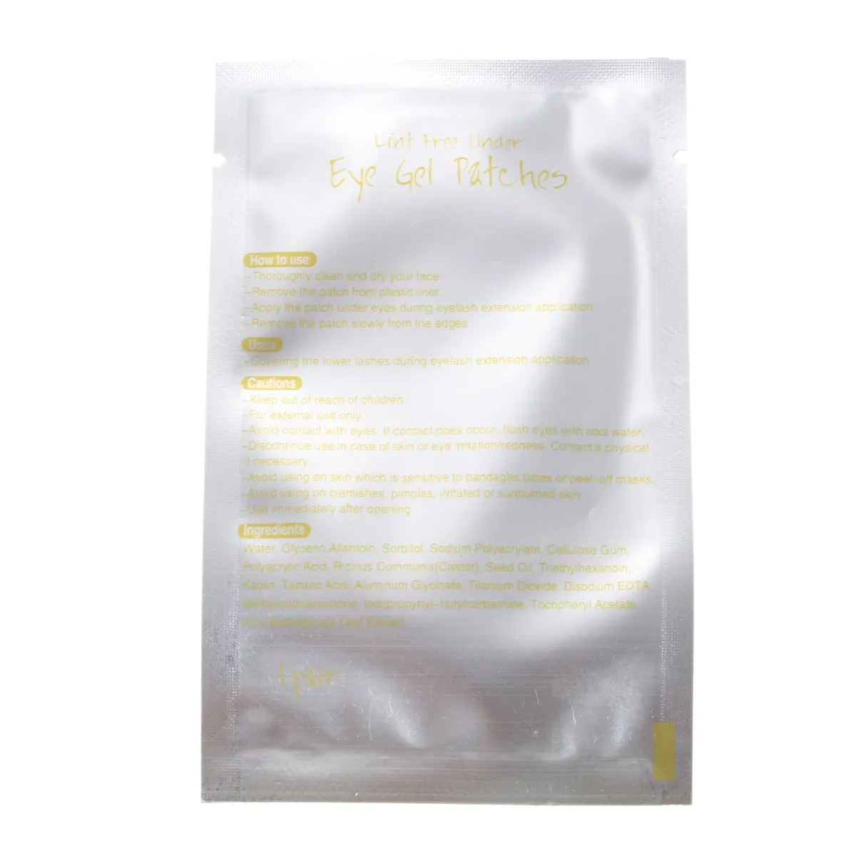 50 пар/упак. Золотой ненатуральные искусственные бумажные накладки для