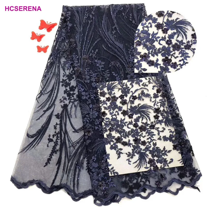 Африканская кружевная ткань для свадьбы 2019 расшитая блестками высокого качества