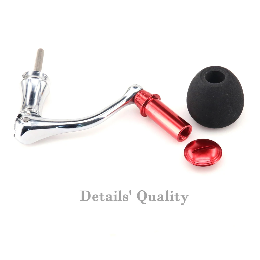 

Spinning Wheel Handle Aluminum Fishing Reel Handle Refitting Crank Handle Durable Practical Large Metal + EVA Fishing Vessel