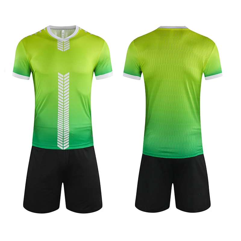 

Custom Team football uniform Men soccer jerseys kits kids team football shirt with shorts Youth jersey soccer Sets