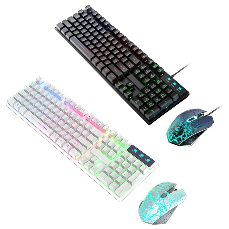 

Gaming Keyboard Wrist Rest and RGB Backlit Gaming Mouse for Windows PC Gamers