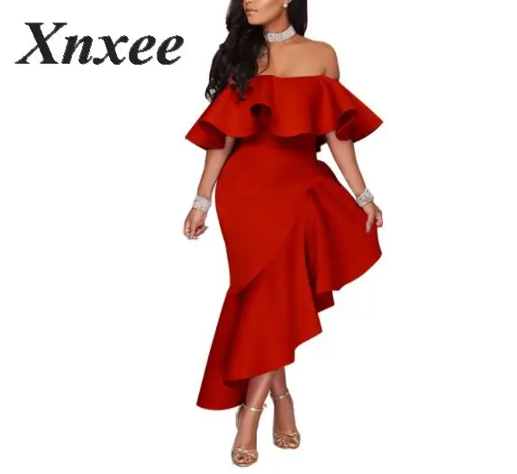 Облегающее платье для женщин с оборками и бусинами черное элегантное вечернее