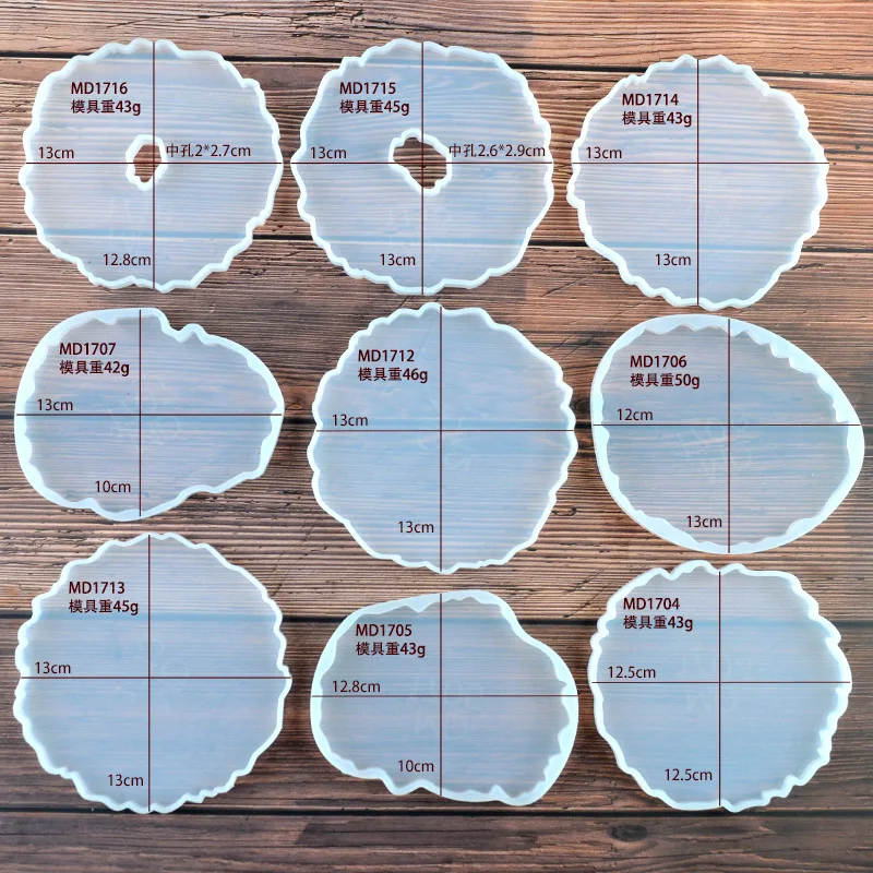 Силиконовая форма с агатом Прозрачная из смолы Сделайте свою собственную